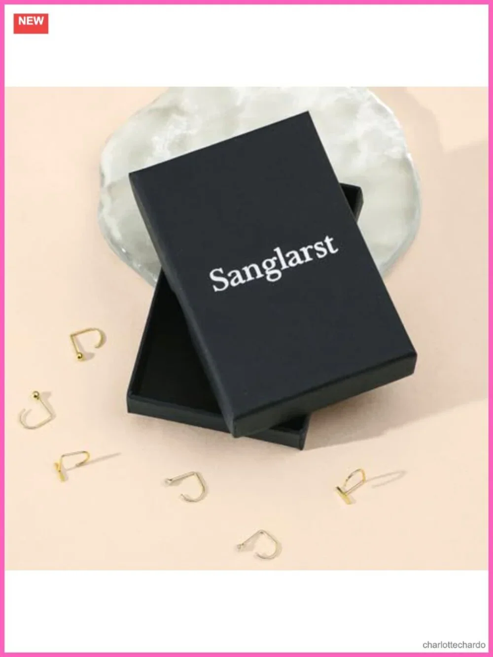 14K Gold Plated S925 Sterling Silver Huggie Half Hoop Earrings Stackable